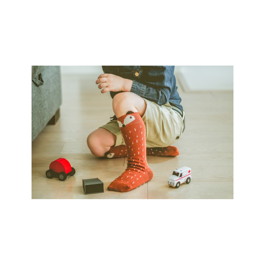 Podkolanówki Liski 5-6 lat - Grzesiu Rudy Lisek - Mamas Feet - Mama's Feet