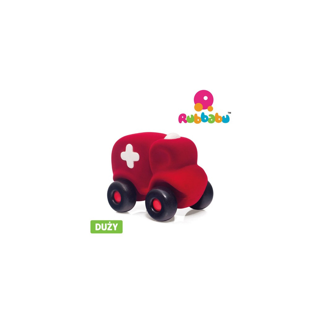 Duża karetka sensoryczna - czerwona - Rubbabu