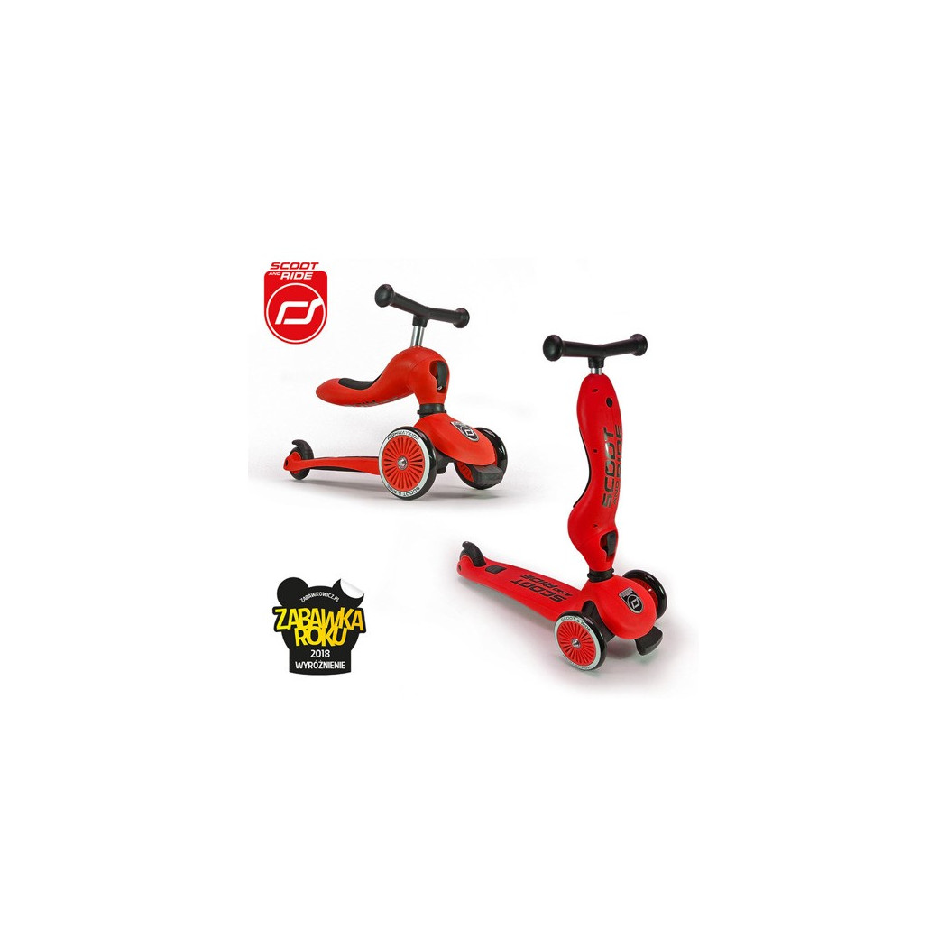 Red - Highwaykick1 2w1 - Jeździk i hulajnoga 1-5 lat - Scootandride