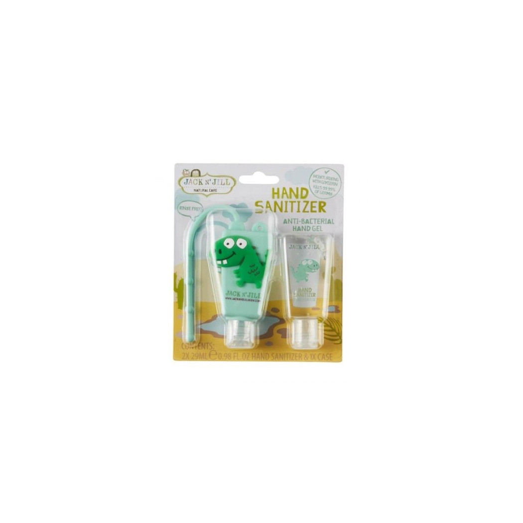 Żel do dezynfekcji rąk Dino 2x29ml z zawieszką - JACK N'JILL