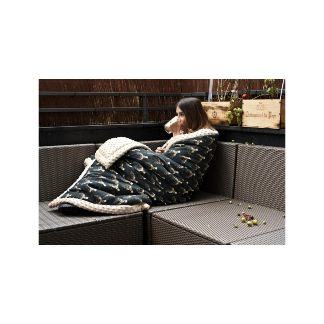 Koc/Narzuta - 140x200 cm - Boho Royal Arrows & Grey - La Millou