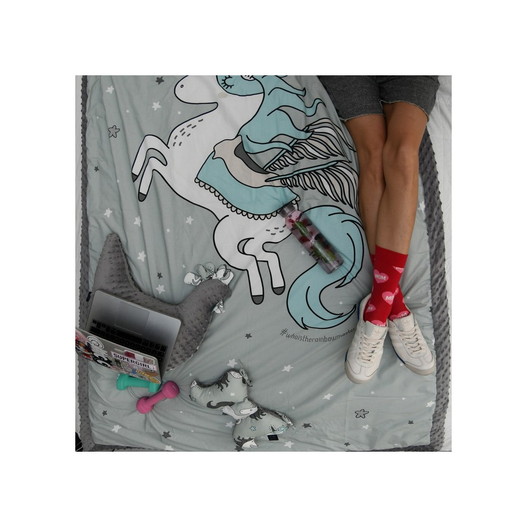 Koc/Narzuta - 140x200 cm - Follow Me - Grey - La Millou