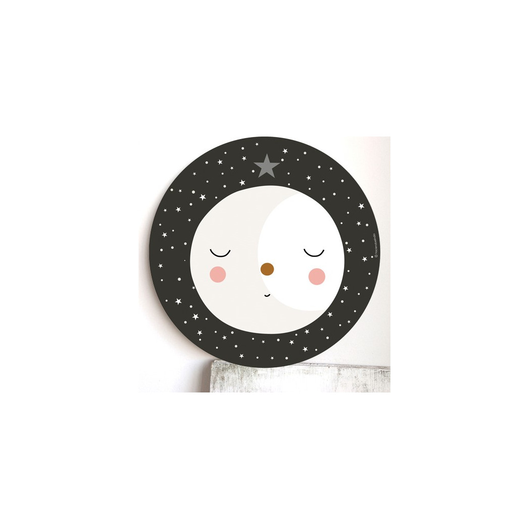 WYPRZEDAŻ Plakat MDF- Księżyc- Haciendo El Indio