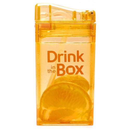 Classic Bidon Ze Słomką Orange 235 ml pomarańczowy Drink In The Box