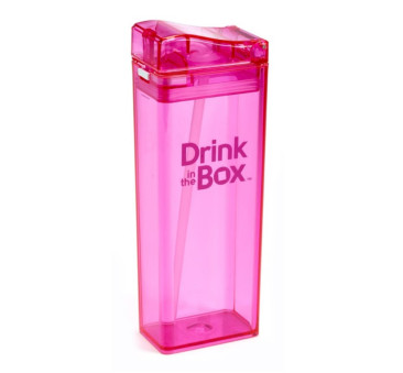 Classic Bidon Ze Słomką Pink 355 ml różowy Drink In The Box