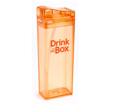 Classic Bidon Ze Słomką Orange 355 ml pomarańczowy Drink In The Box