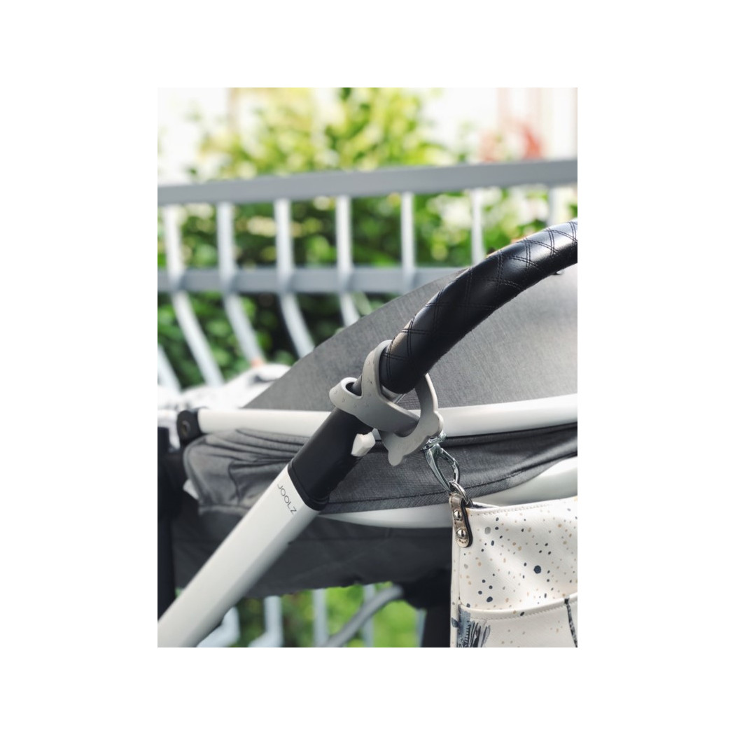 White Zaczepy Mocujące do Wózka - Białe - La Millou - Do Torby - Organizera