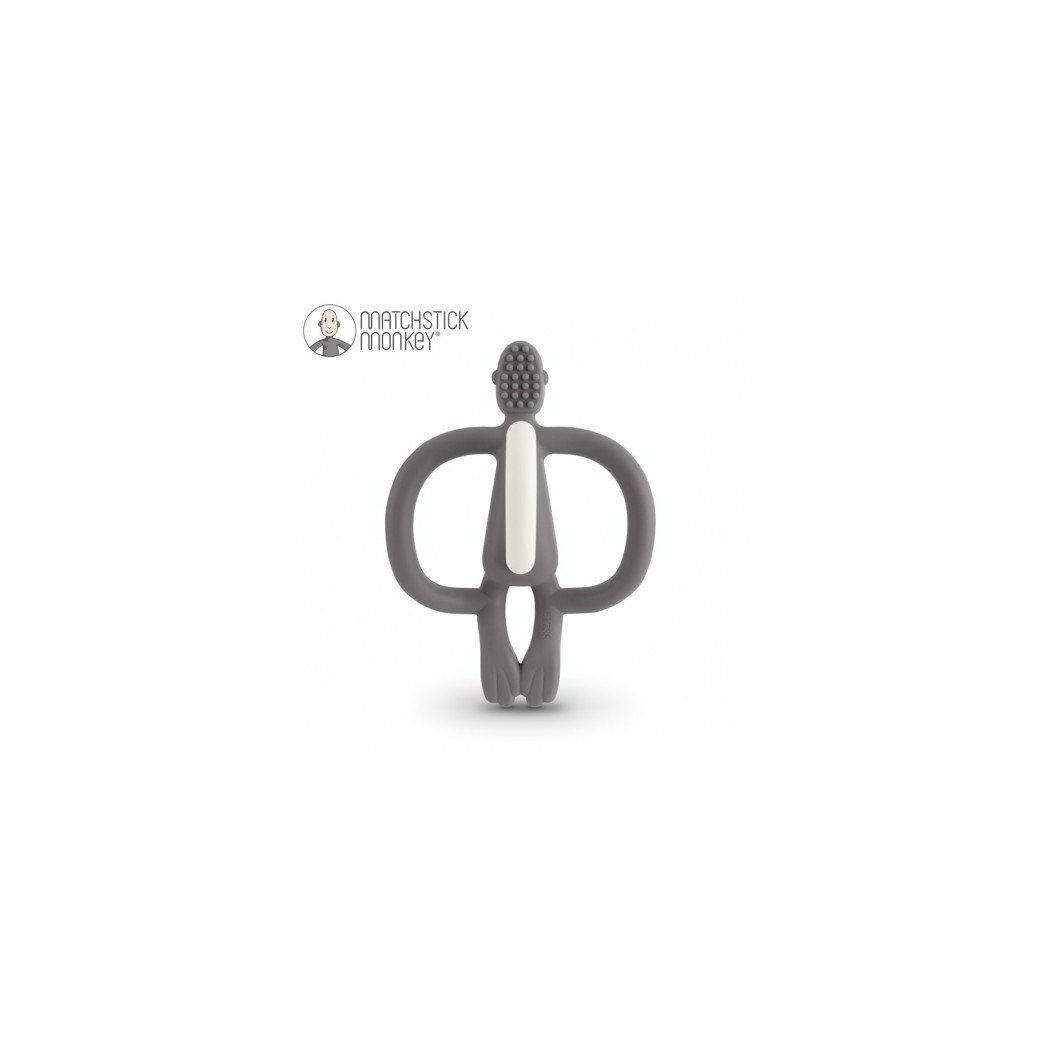 Gryzak Dentystyczny Małpka - Gray - Matchstick Monkey