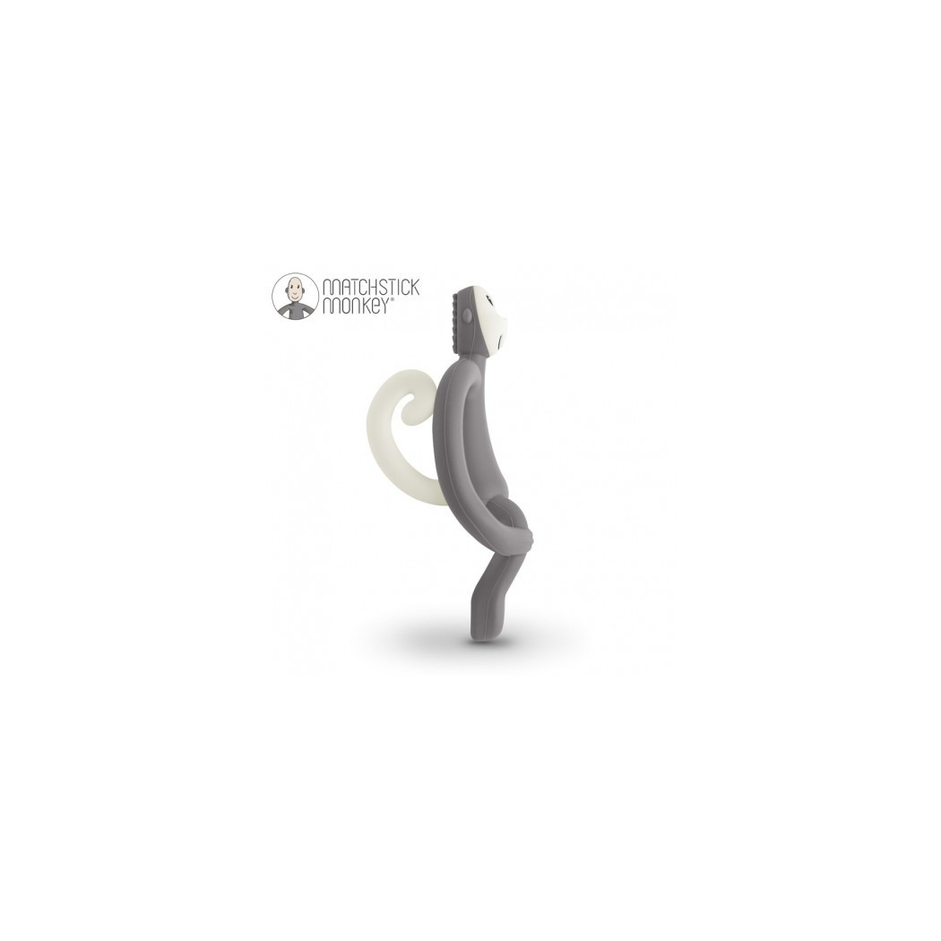 Gryzak Dentystyczny Małpka - Gray - Matchstick Monkey