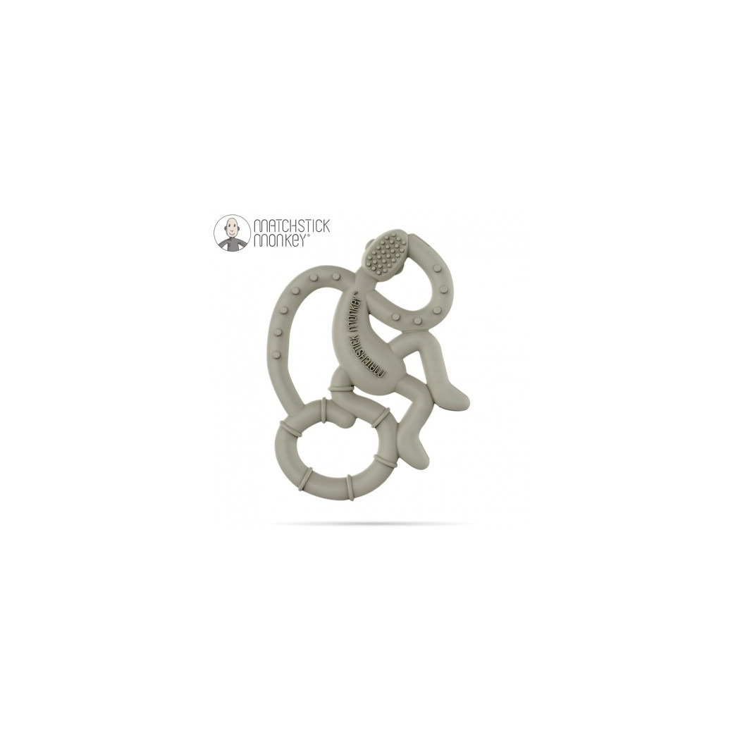 Gryzak Dentystyczny Małpka Mini - Grey - Matchstick Monkey