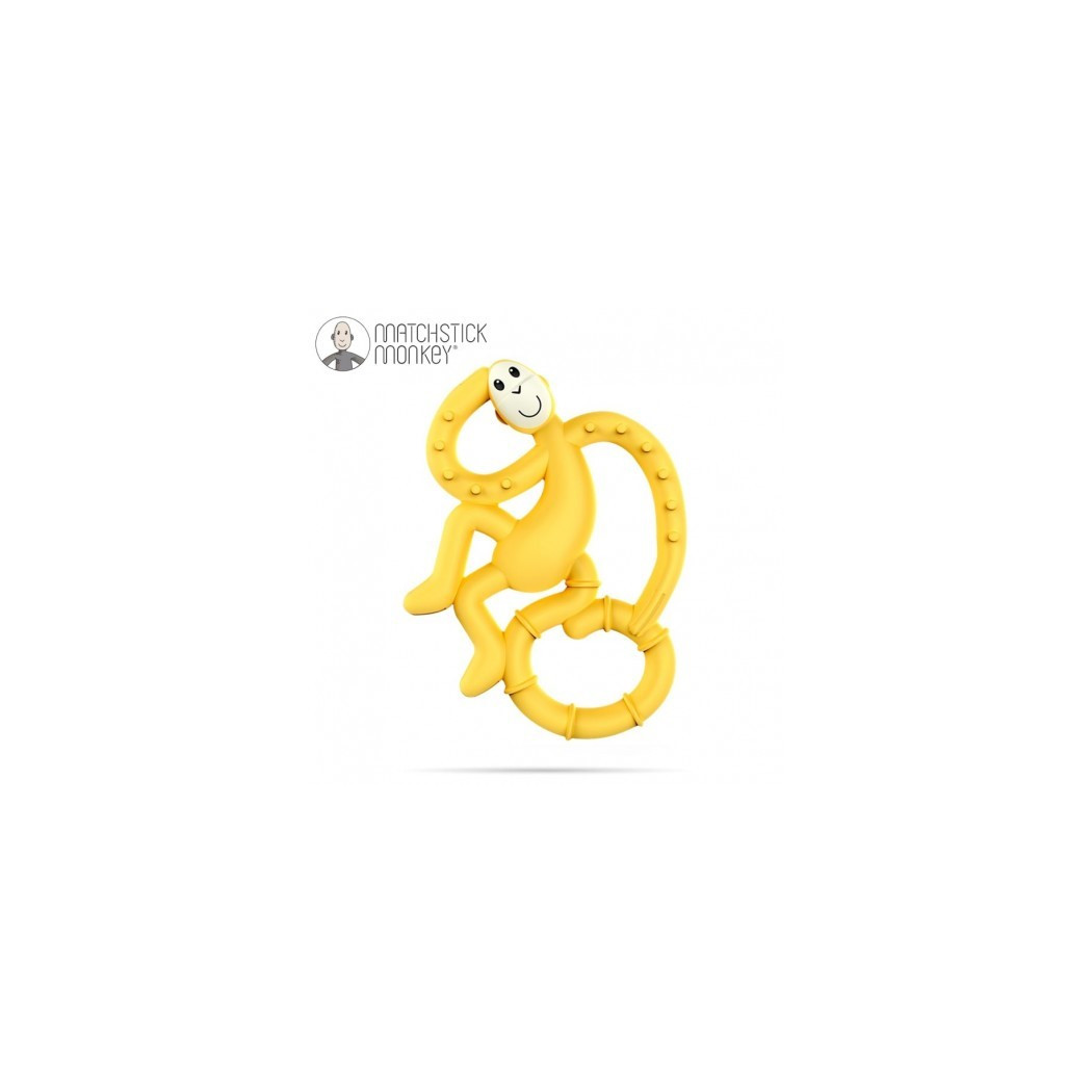 Gryzak Dentystyczny Małpka Mini - Yellow - Matchstick Monkey