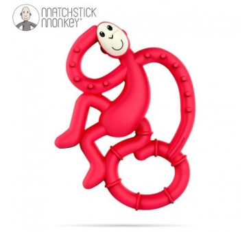 Gryzak Dentystyczny Małpka Mini - Red - Matchstick Monkey