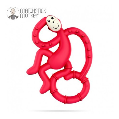 Gryzak Dentystyczny Małpka Mini - Red - Matchstick Monkey