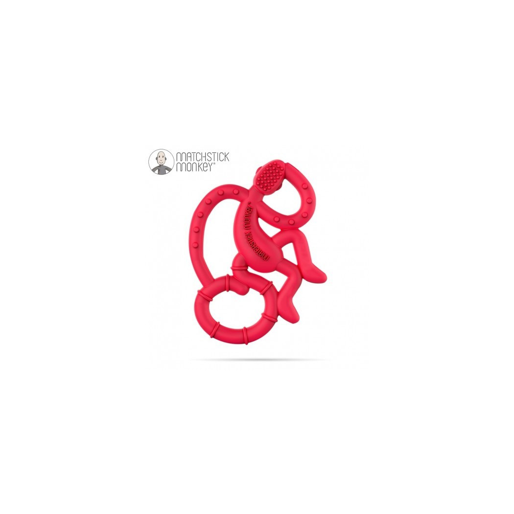 Gryzak Dentystyczny Małpka Mini - Red - Matchstick Monkey