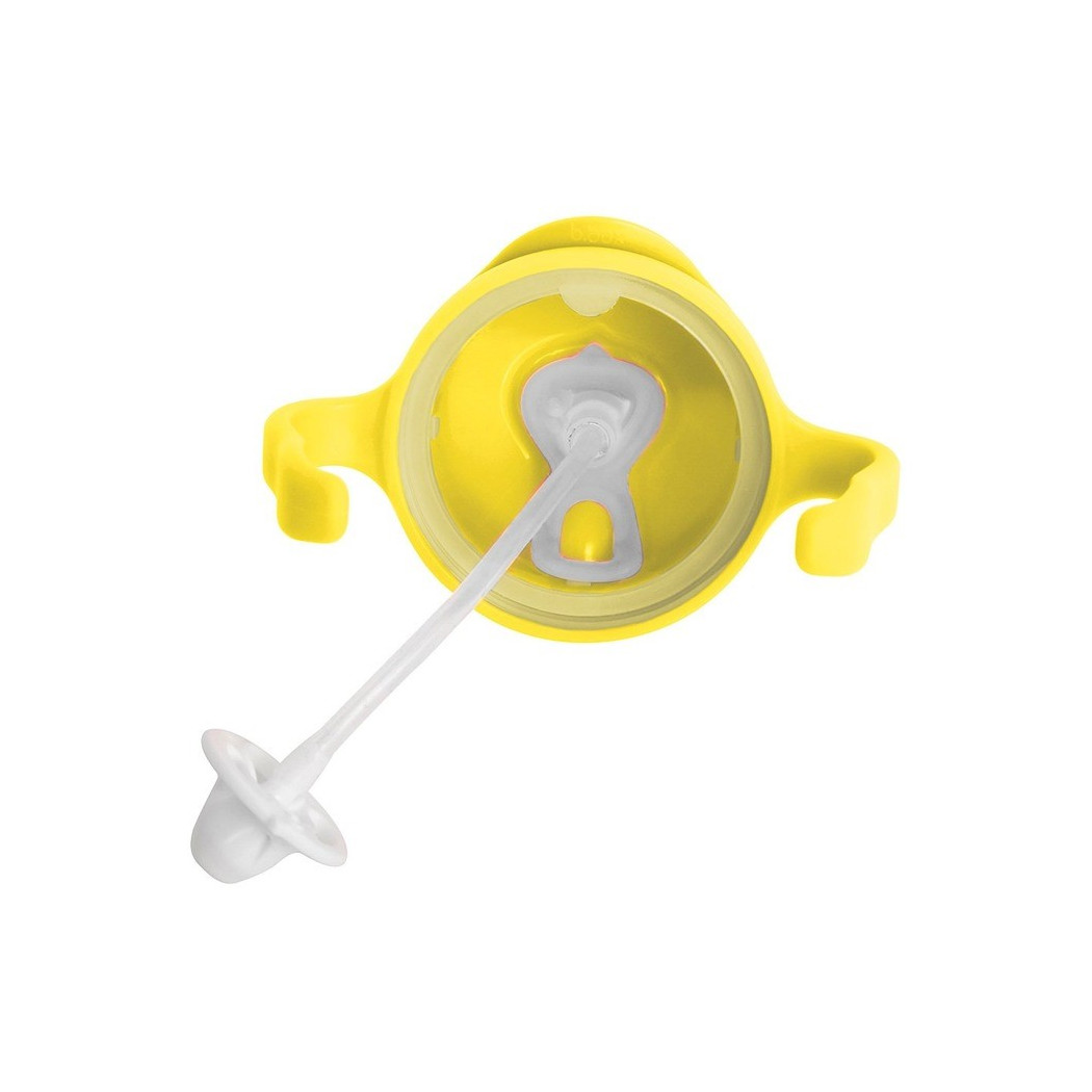 Cytrynowy Innowacyjny Bidon ze Słomką Niekapek 240 ml- B.BOX