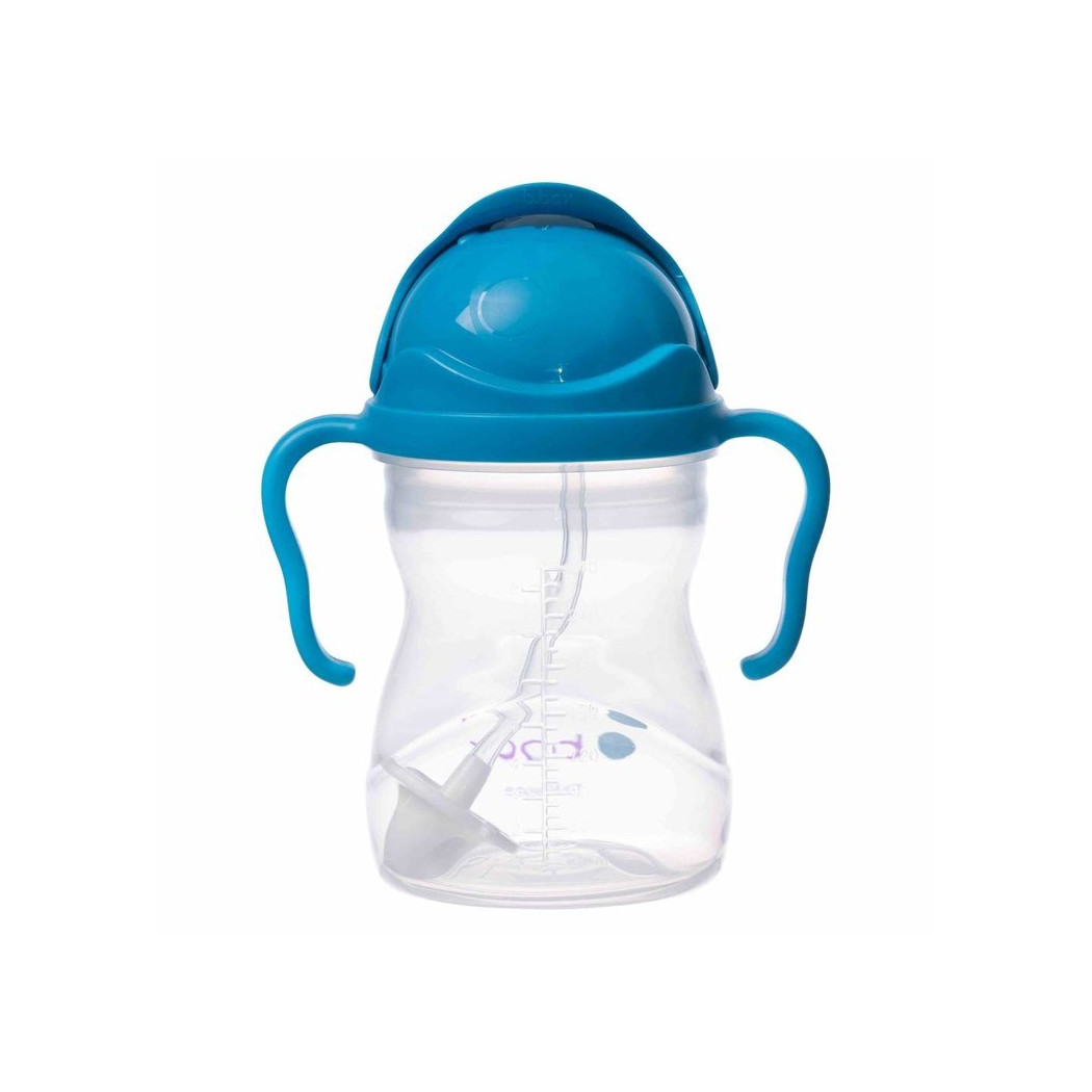 Kobaltowy Innowacyjny Bidon ze Słomką Niekapek 240 ml- B.BOX