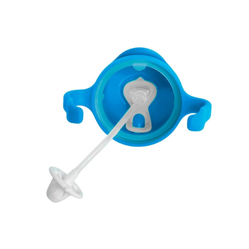 Kobaltowy Innowacyjny Bidon ze Słomką Niekapek 240 ml- B.BOX