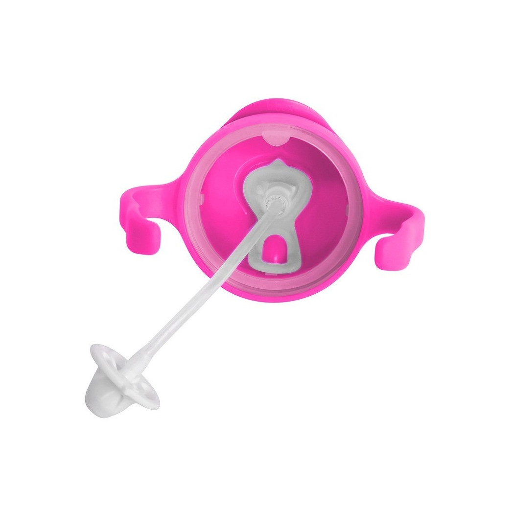 Różowy Innowacyjny Bidon ze Słomką Niekapek 240 ml- B.BOX