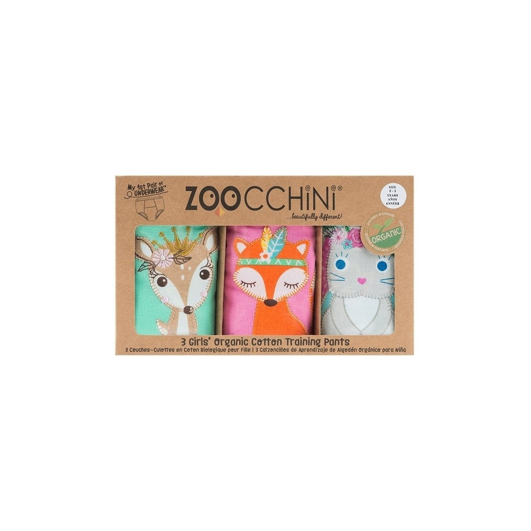 Majtki treningowe - Princess 3pack - 2-3 lata - Zoocchini