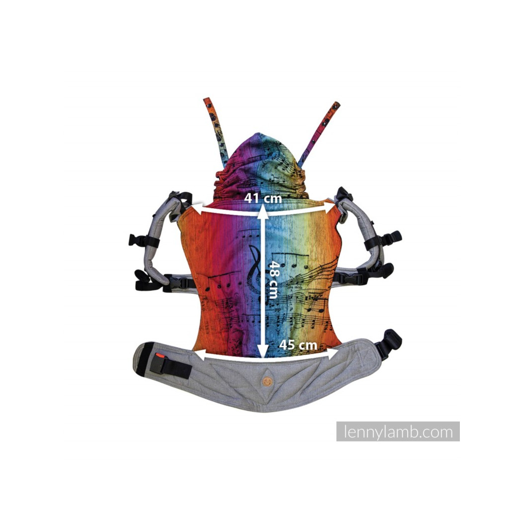 SZMARAGD - LennyGo - Moje drugie nosidełko ergonomiczne - splot jodełkowy, Toddler size - LennyLamb