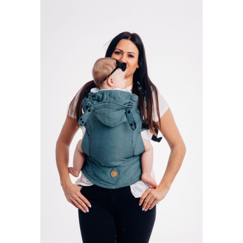 AMAZONIT - LennyGo - Moje pierwsze nosidełko ergonomiczne - splot jodełkowy, Baby size - LennyLamb