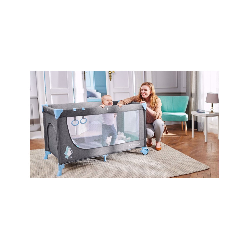 Łóżeczko Turystyczne JOY - Blue - Kinderkraft