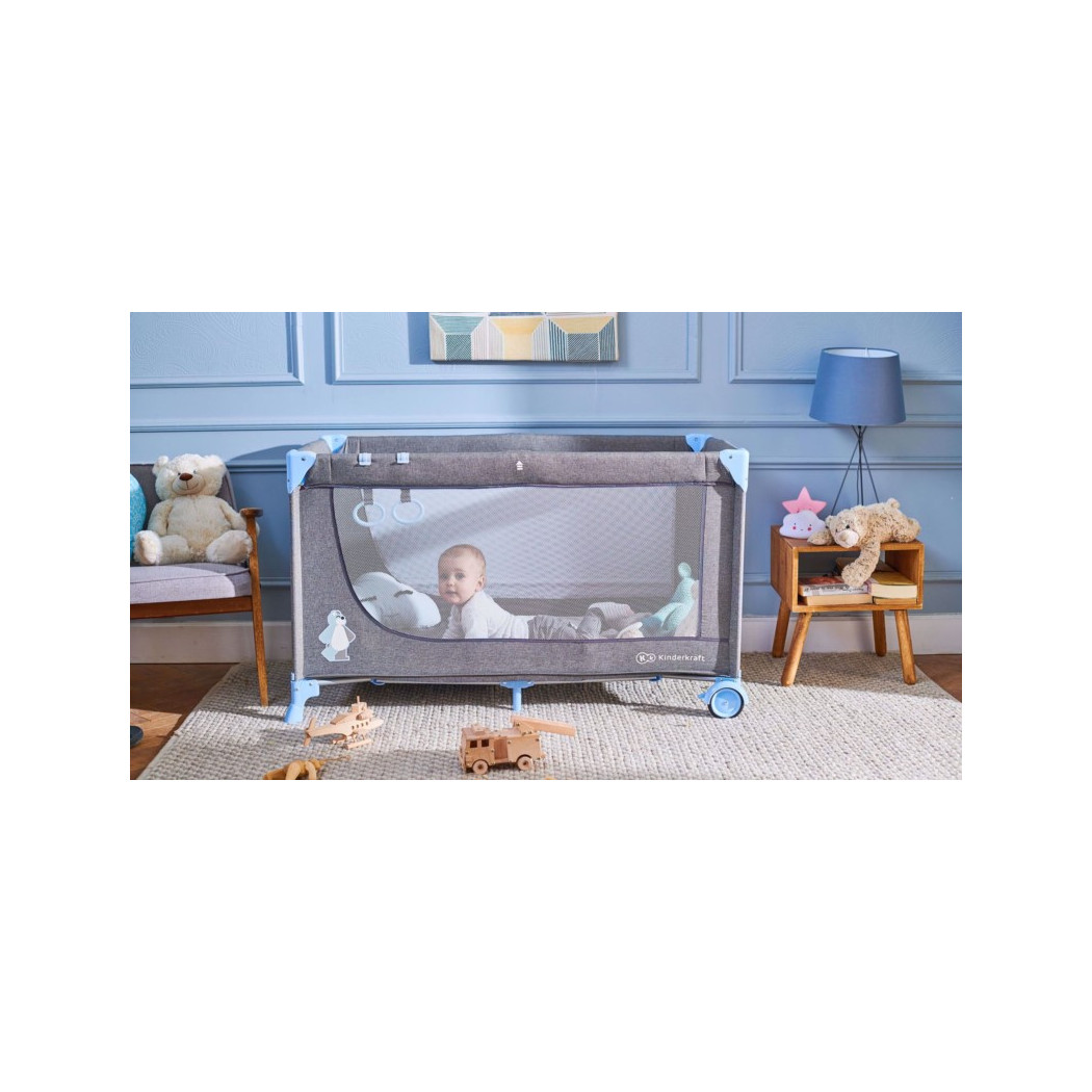 Łóżeczko Turystyczne JOY - Blue - Kinderkraft