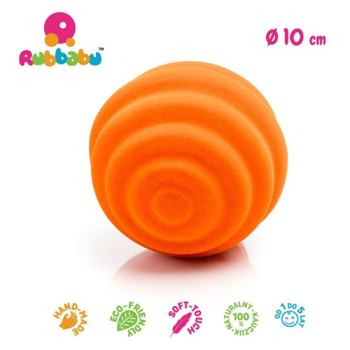 Sensoryczna piłka fale - pomarańczowa - Rubbabu