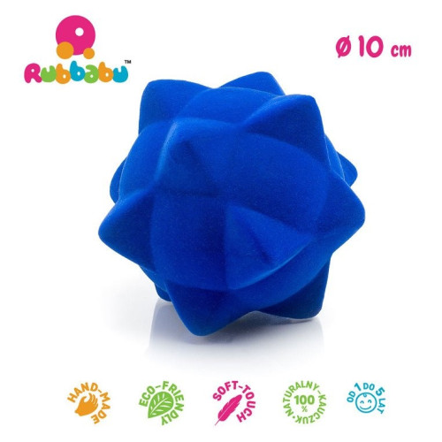 Sensoryczna piłka piramidy - niebieska - Rubbabu