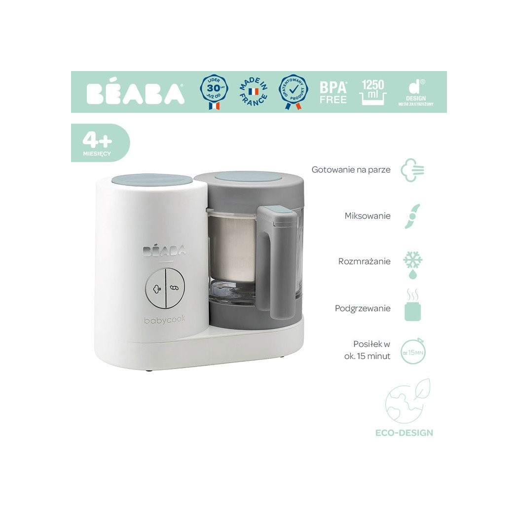 Babycook Neo - Grey/white - Urządzenie Wielofunkcyjne - Beaba