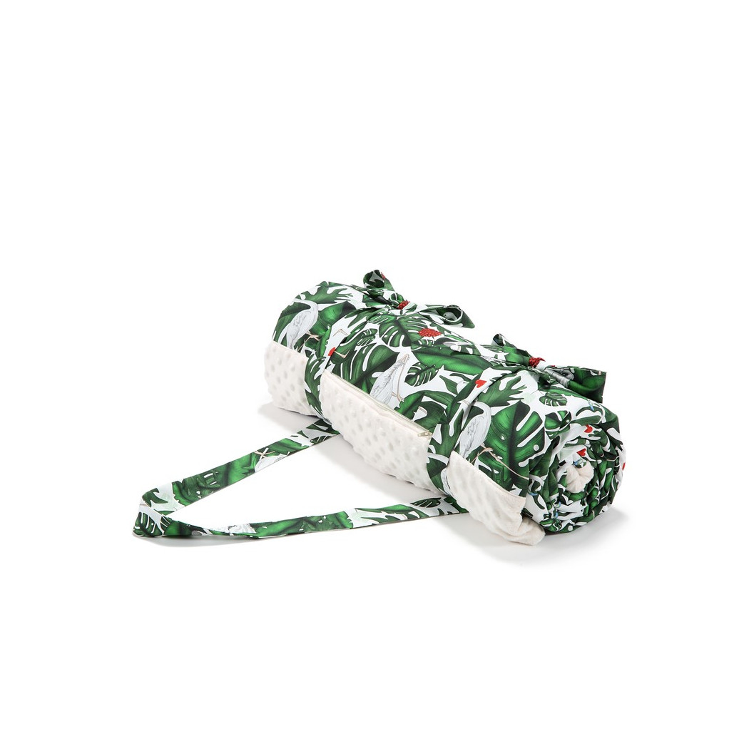 Evergreen Tiger & Ecru - Koc Piknikowy Picnic Z Kieszonką/Mata Do Zabawy XL - La Millou