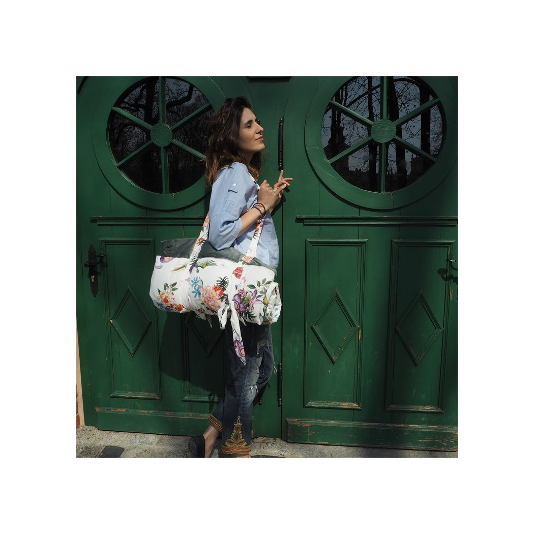 Evergreen Tiger & Ecru - Koc Piknikowy Picnic Z Kieszonką/Mata Do Zabawy XL - La Millou