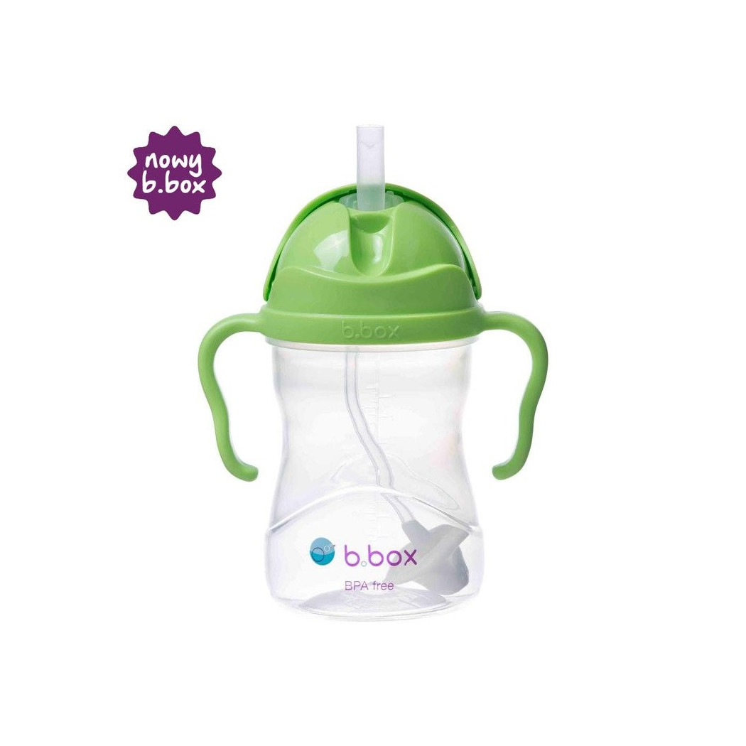 Jabłkowy Innowacyjny Bidon ze Słomką Niekapek 240 ml- B.BOX