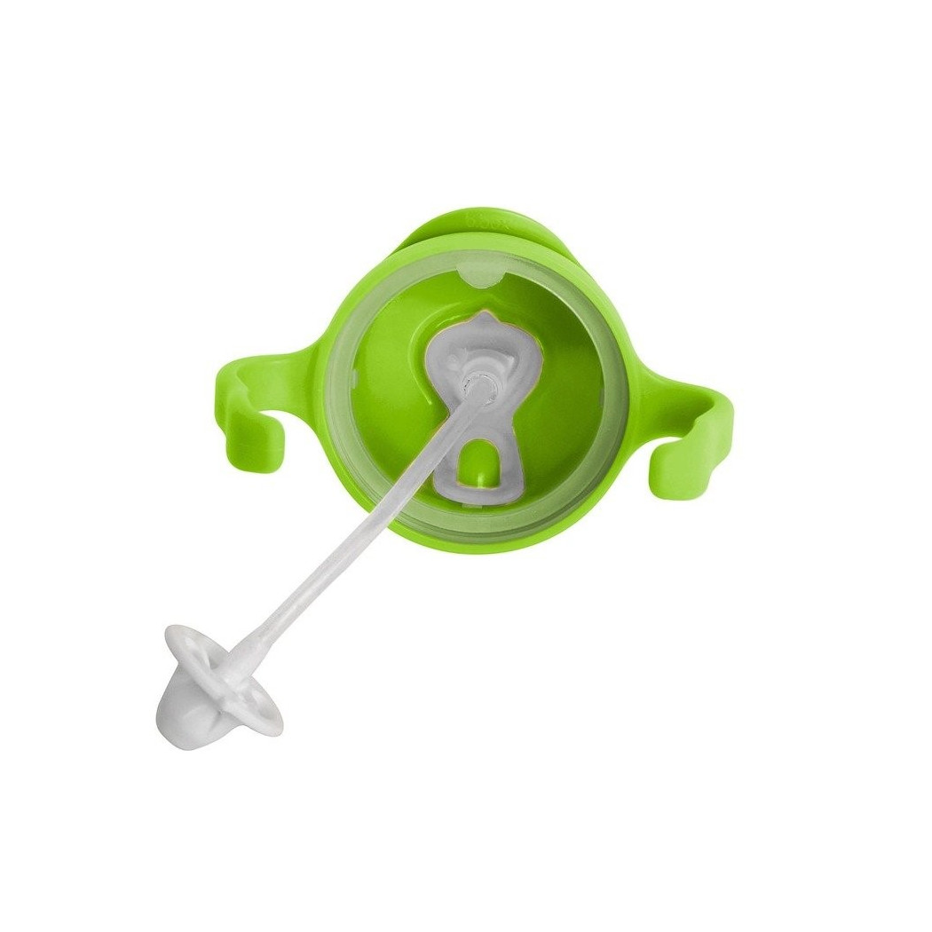 Jabłkowy Innowacyjny Bidon ze Słomką Niekapek 240 ml- B.BOX