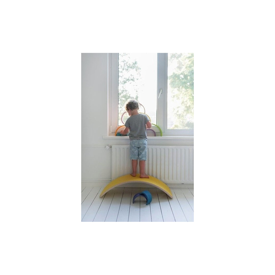 Deska Do Balansowania XL z Filcem Sky - 115 x 40 cm - Wobbel