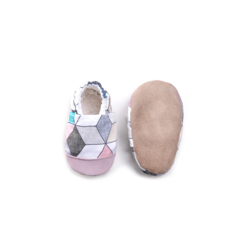 WYPRZEDAŻ PINK DIAMOND ze skórką - rozmiar 37 - Papcie Damskie - Titot - SKÓRZANA PODESZWA