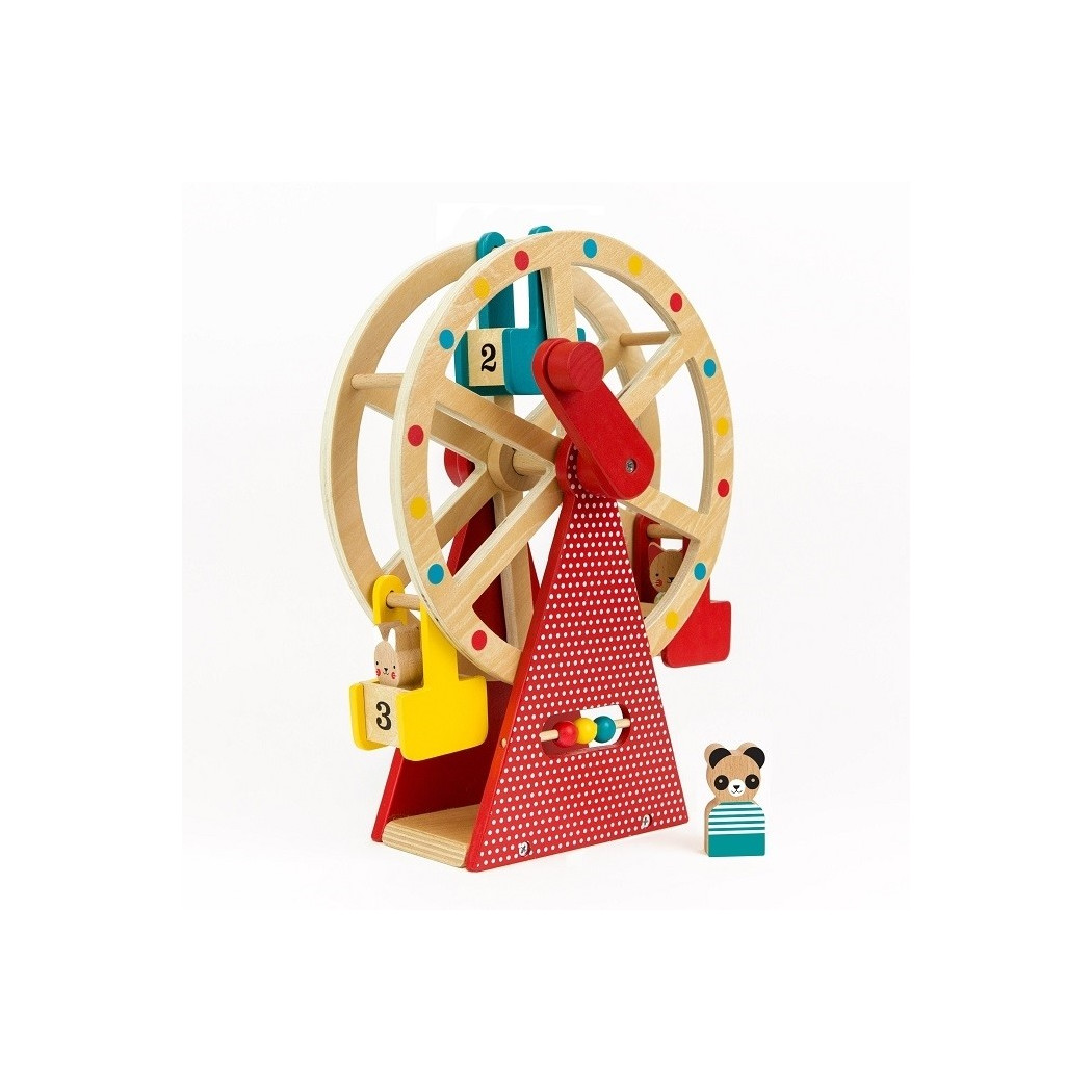 Diabelski Młyn Drewniany - Petit Collage - Montessori