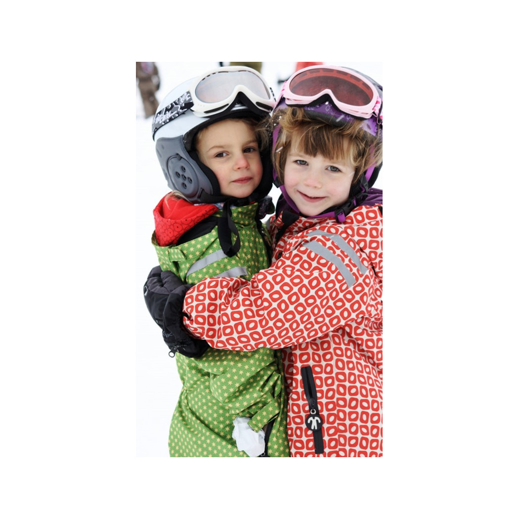 Wyprzedaż Rainsuit Funky Red 80-86 (9-12 mcy) - Ducksday - Kombinezon Przeciwdeszczowy Całoroczny