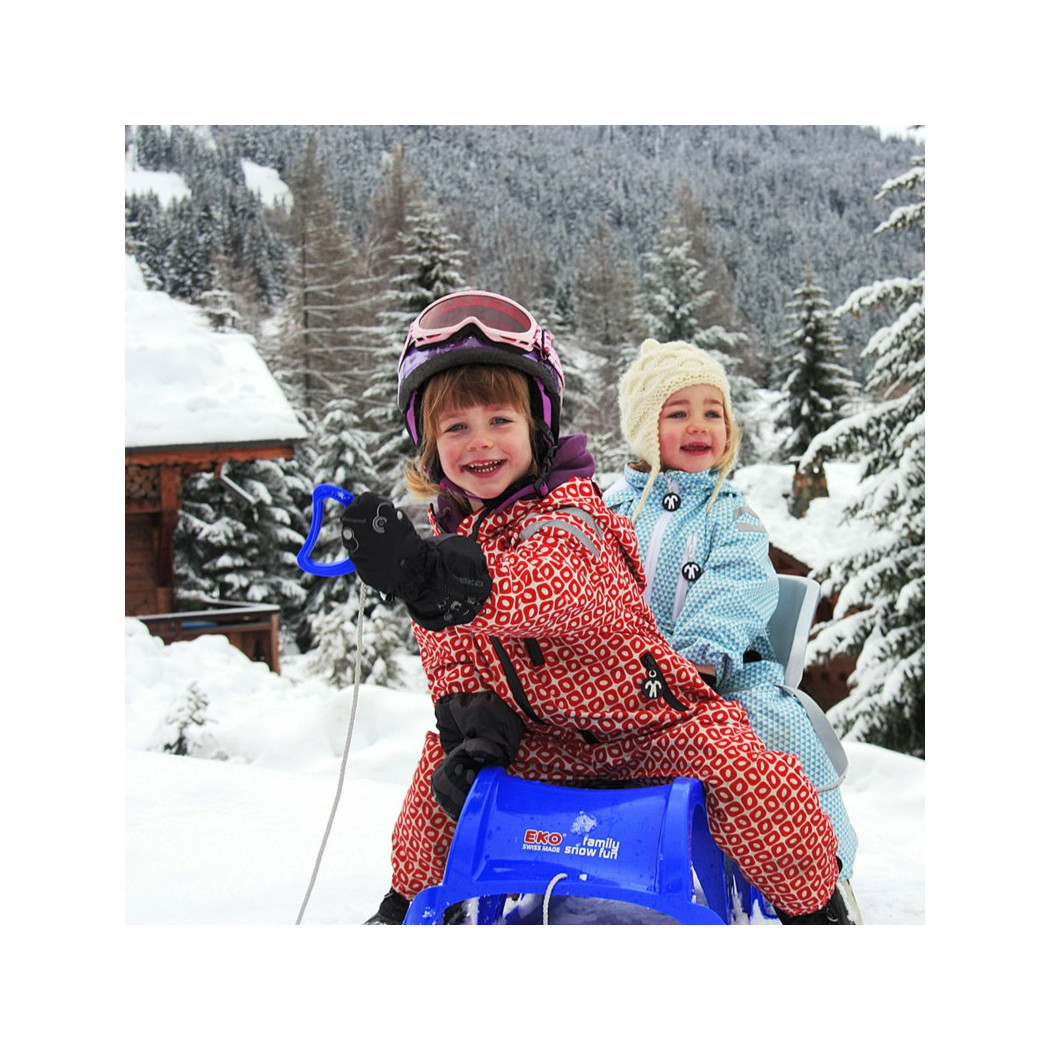 Wyprzedaż Rainsuit Funky Red 80-86 (9-12 mcy) - Ducksday - Kombinezon Przeciwdeszczowy Całoroczny