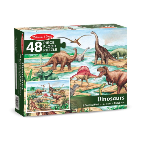 Puzzle Podłogowe Dinozaury - 48 kawałków - Melissa & Doug