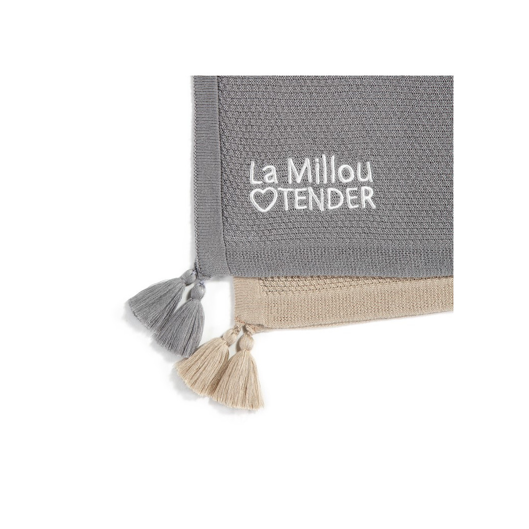 Kocyk Dzianinowy Waffle - Toffee - Bamboo Tender Blanket - 85x85cm - La Millou