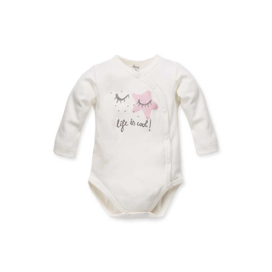 BODY UNICORN ROZPINANE DŁUGI RĘKAW ROZMIAR 74 ECRU