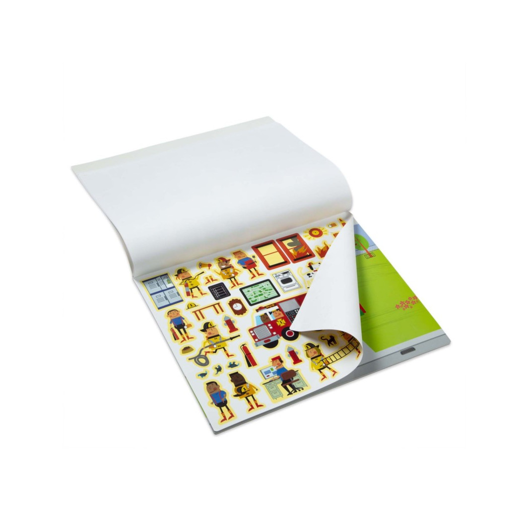 Miasto - Wyklejanka wielokrotnego użytku - Naklejki - Melissa & Doug