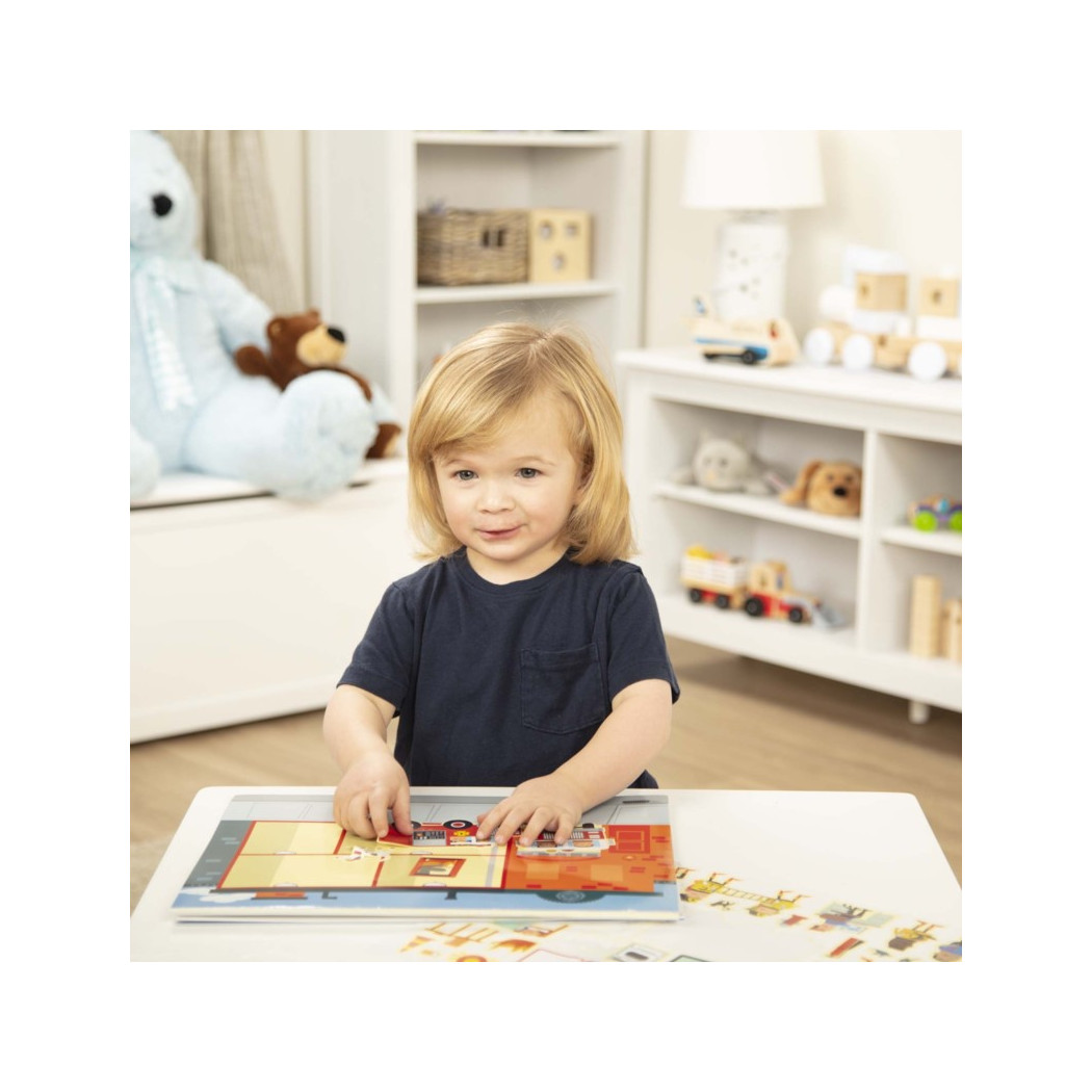 Miasto - Wyklejanka wielokrotnego użytku - Naklejki - Melissa & Doug