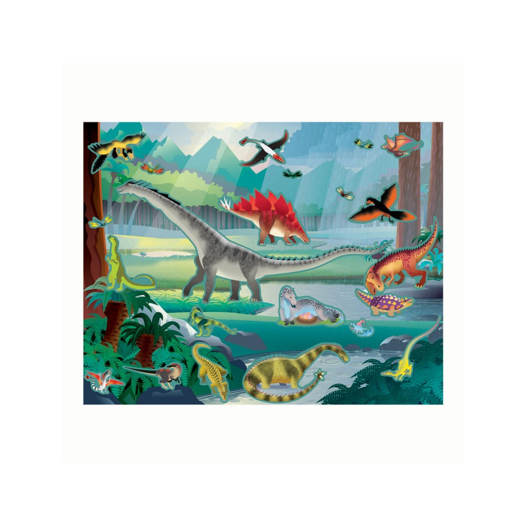 Prehistoria - Wyklejanka wielokrotnego użytku - Naklejki - Melissa & Doug