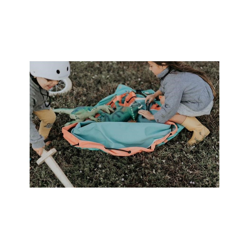 WOREK PLAY&GO - OUTDOOR ZABAWA - Mata Do Zabawy Przechowywanie Zabawek