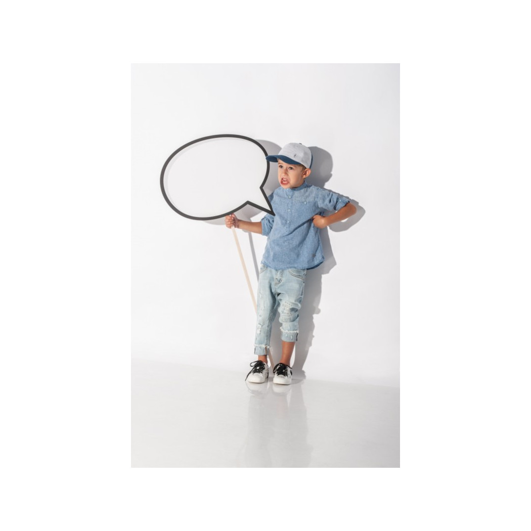 CZAPKA Z DASZKIEM HIPOLIT NIEBIESKA/JEANS r.52 cm - BROEL