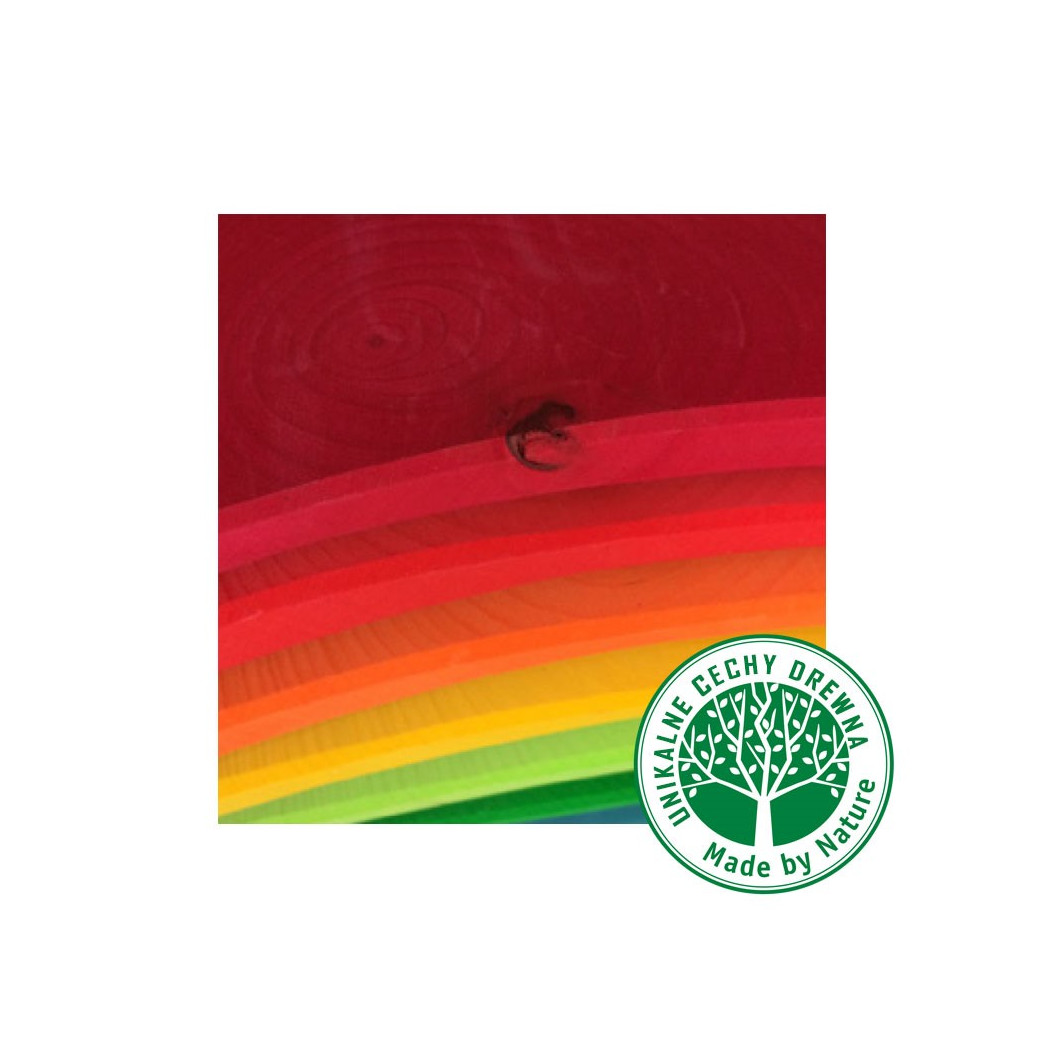 Zachód Słońca 10-elementowa drewniana tęcza tunel 1+ - Grimm's Grimms - Zabawka drewniana - Montessori