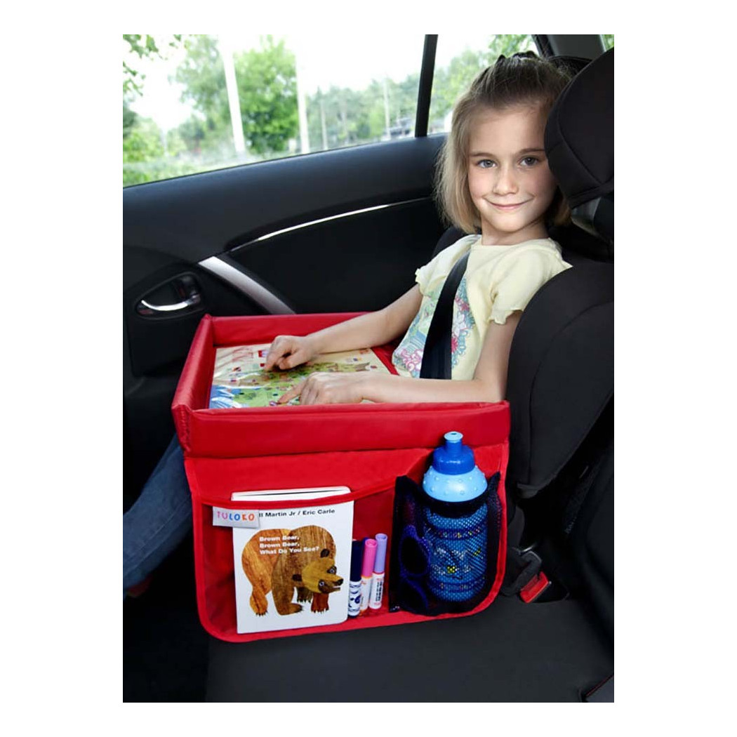 Bezpieczny stolik podróżnika Tuloko - czerwony