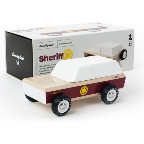 Drewniany Samochód - Sheriff - Americana - CandyLab